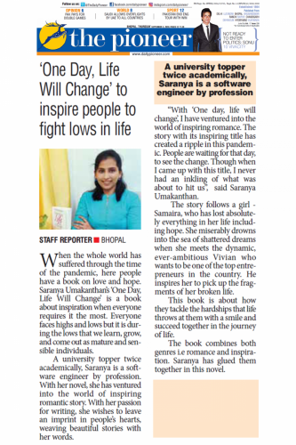 Saranya Author Pioneer Coverage For Instagram