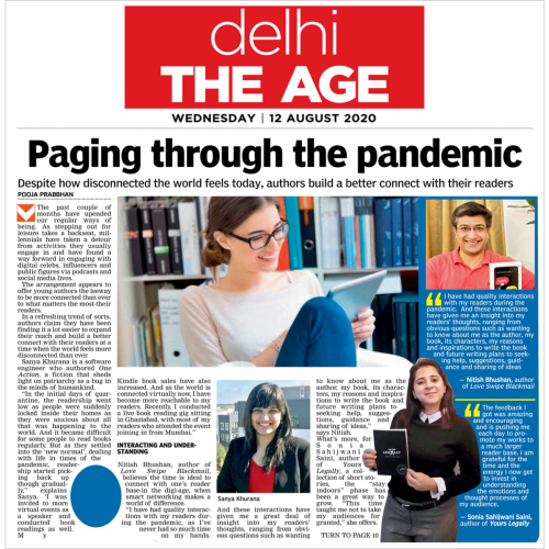 Sonia Sahijwani Author Coverage (The Asian Age)