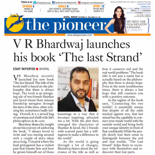 V R Bhardwaj Author Coverage