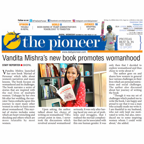 Vandita mishra Author Coverage
