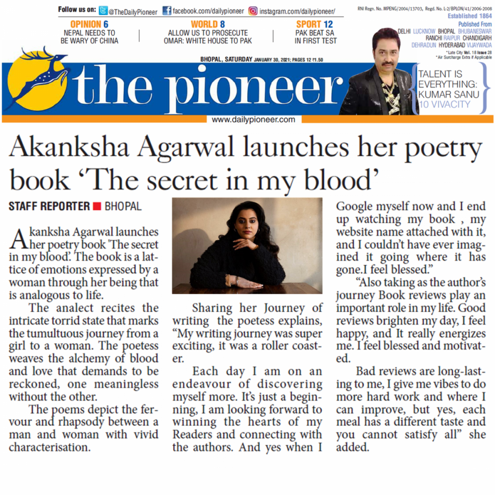 Akanksha Agarwal Author Coverage